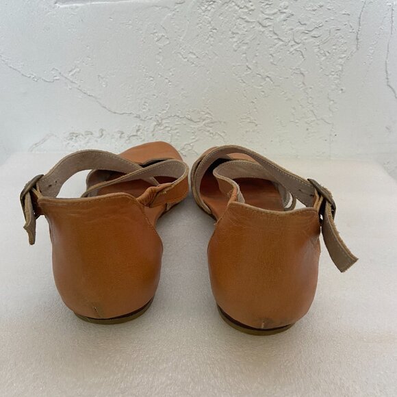 Bali ELF Mangrove Leather Flats in Camel  size 6 - Picture 3 of 7
